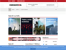 Tablet Screenshot of eventoszaragoza.com